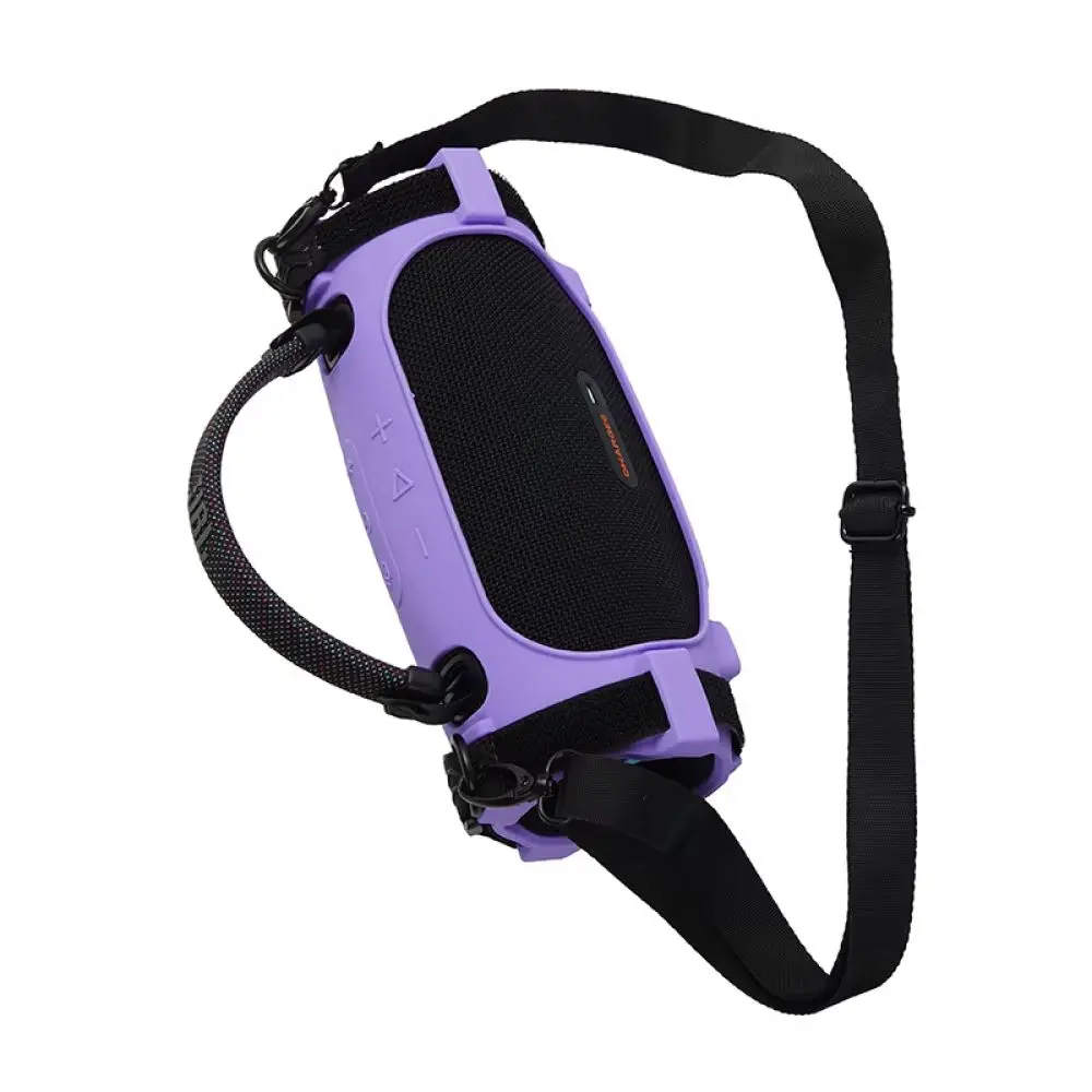 

Silicone Case For JBL Charge 6 Stereo Drop Protection Simple Solid Color With Shoulder Strap