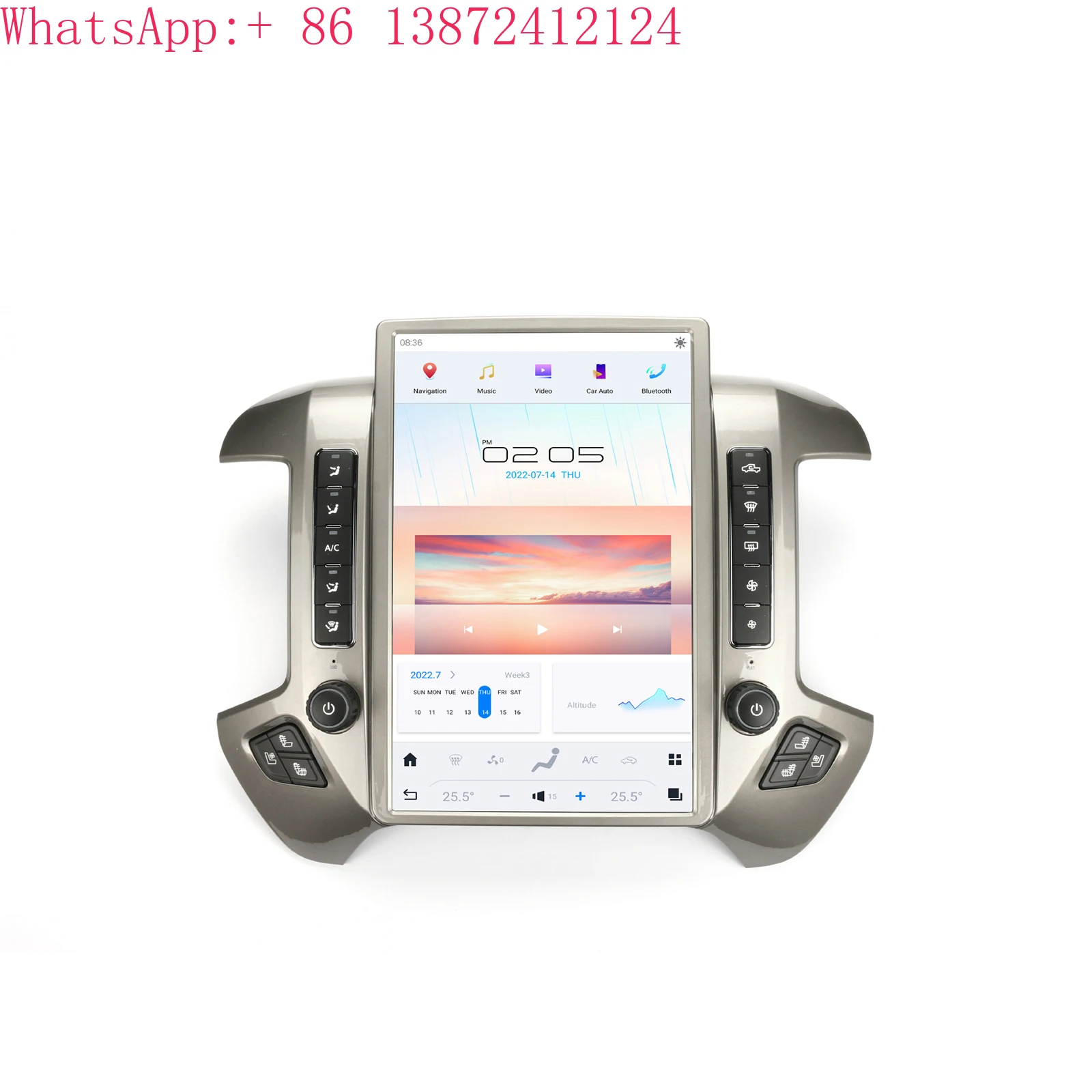 

14.4 Inch Car Stereo Radio Carplay for Chevrolet Silverado GMC Sierra 2014-2020 GPS Navigation Multimedia Player