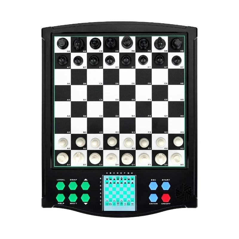 Smart Chess Magnetic Mini Portable Electronic Chessboard (English + German)