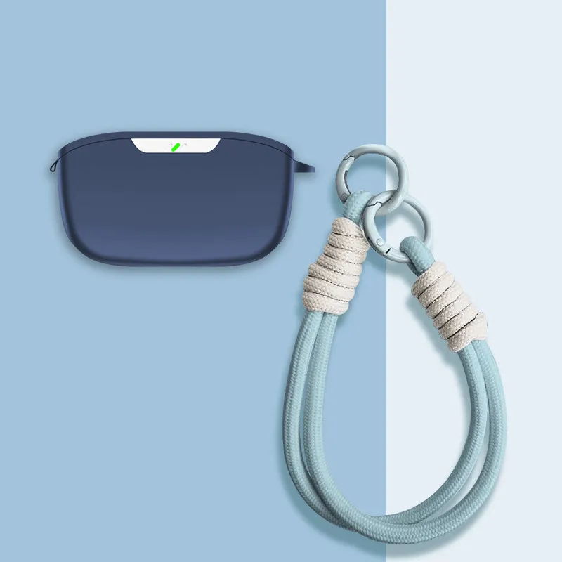 Suitable for JBL Wave Buds/Wave Buds 2/JBL Wave 100 TWS Silicone Bluetooth Earphones with Washable Case and Anti Loss Lanyard view 4