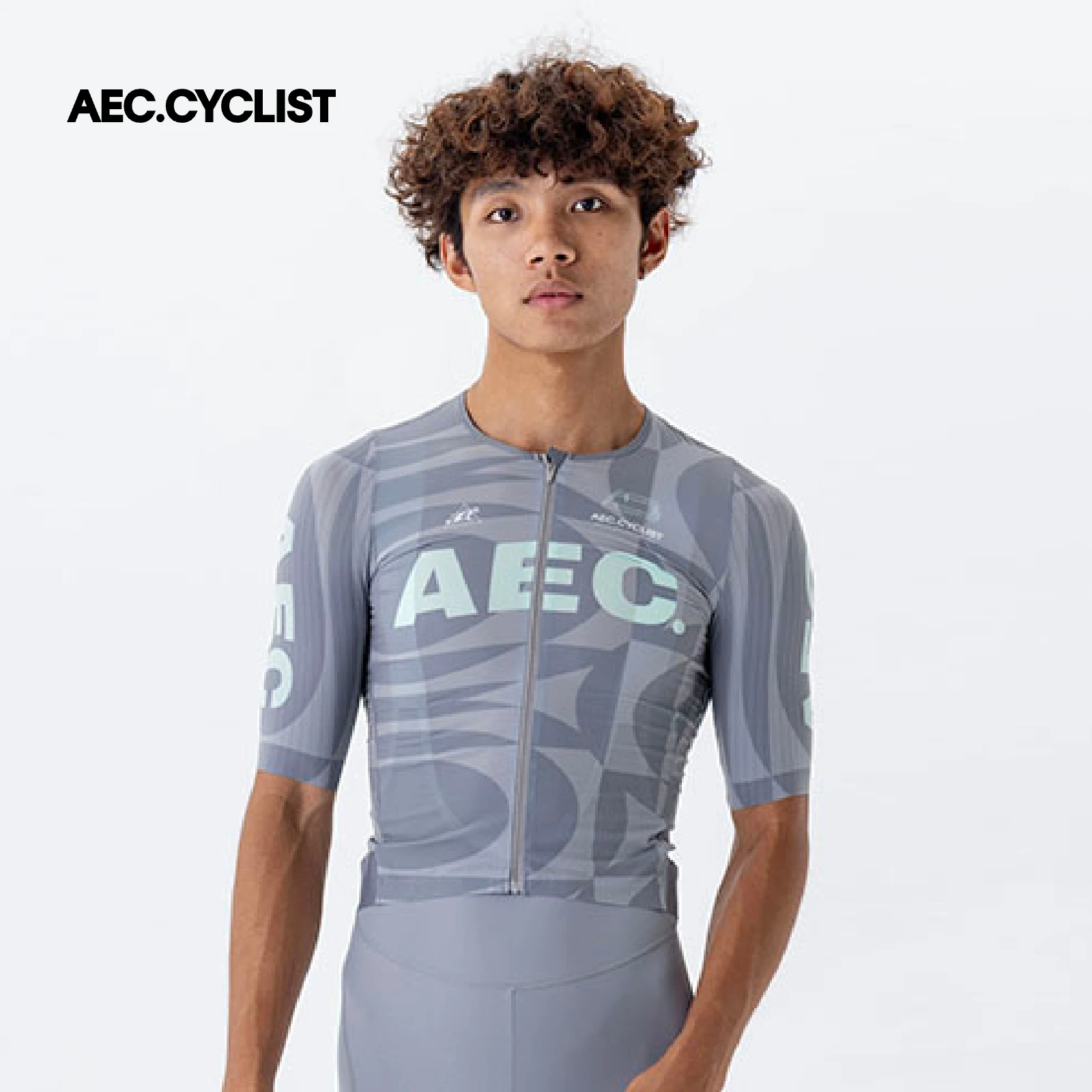 

AEC.CYCLIST Cycling Jersey Men Summer Short Sleeve Zipper Shirts Breathable Lightweight MTB Clothing Maillot Ciclismo