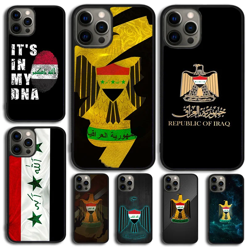 Iraqi Iraq National Flag Phone Case For iPhone 16 15 14 13 12 Mini 11 Pro Max Plus X XS Max XR Cover Shell