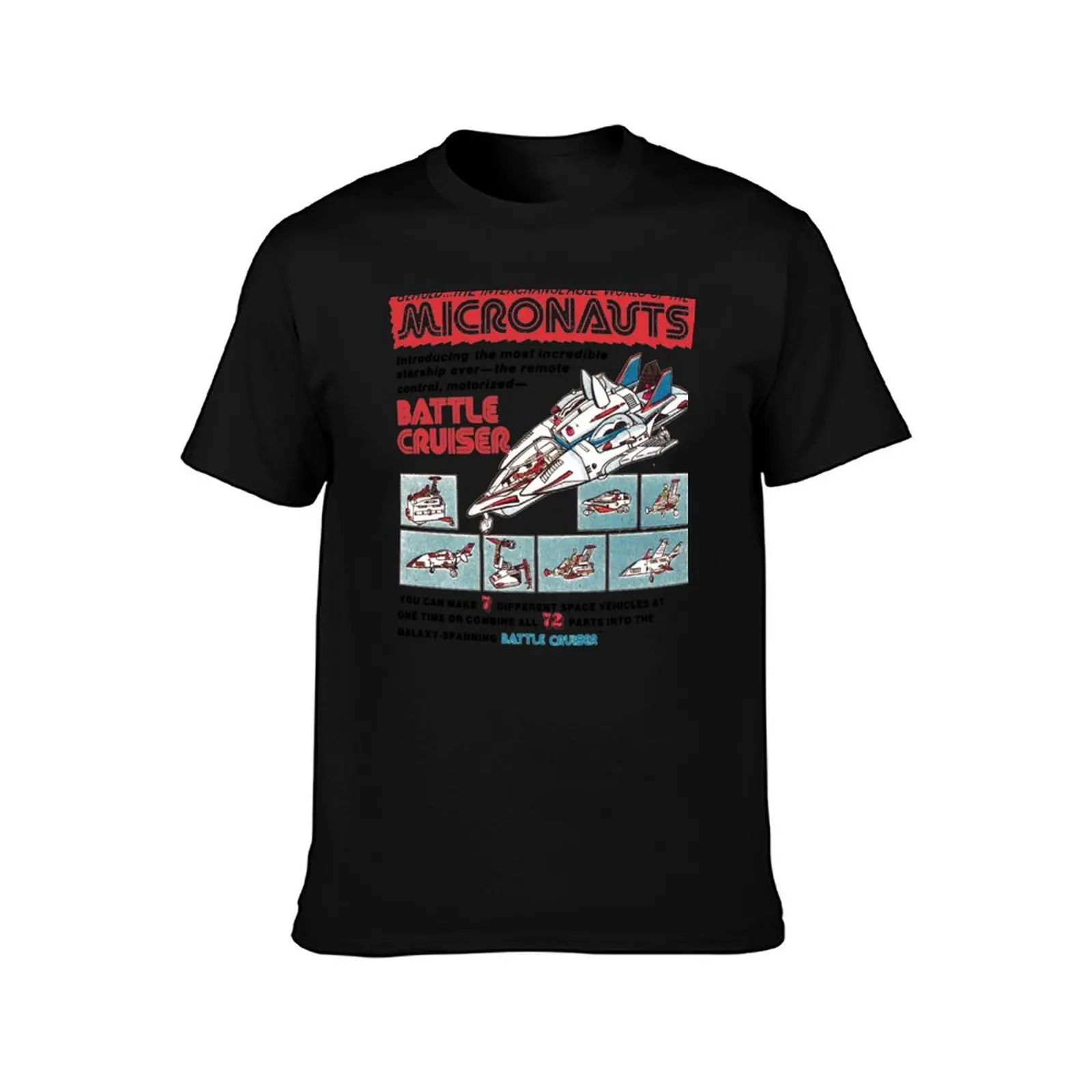 MICRONAUTS TOY ADVERT T-Shirt Basic Casual Short Sleeve Cotton Shirt