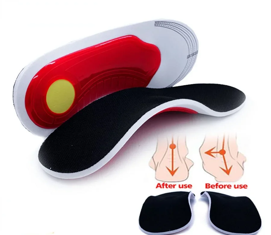 

Premium Orthotic High Arch Support Insoles Gel Pad 3D Arch Support Flat Feet Women / Men orthopedic Foot pain