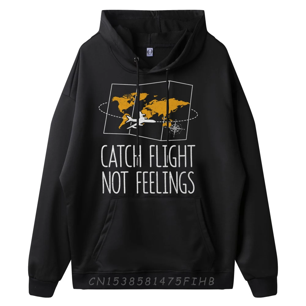 Flight Not Feelings Funny Traveling Humor Travel Fall Clothes Aesthetic Durable and wear-resistant Men's Shirt