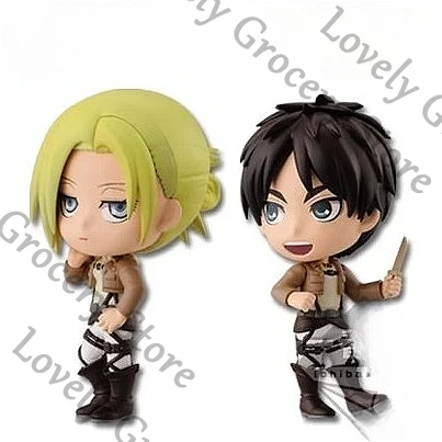Figuras de Anime Originales de Attack on Titan, Eren Jaeger, Annie Leonhart, Shingeki No Kyojin, Modelos de Cosplay, Kits de Modelos, Kits de Garaje, Regalo