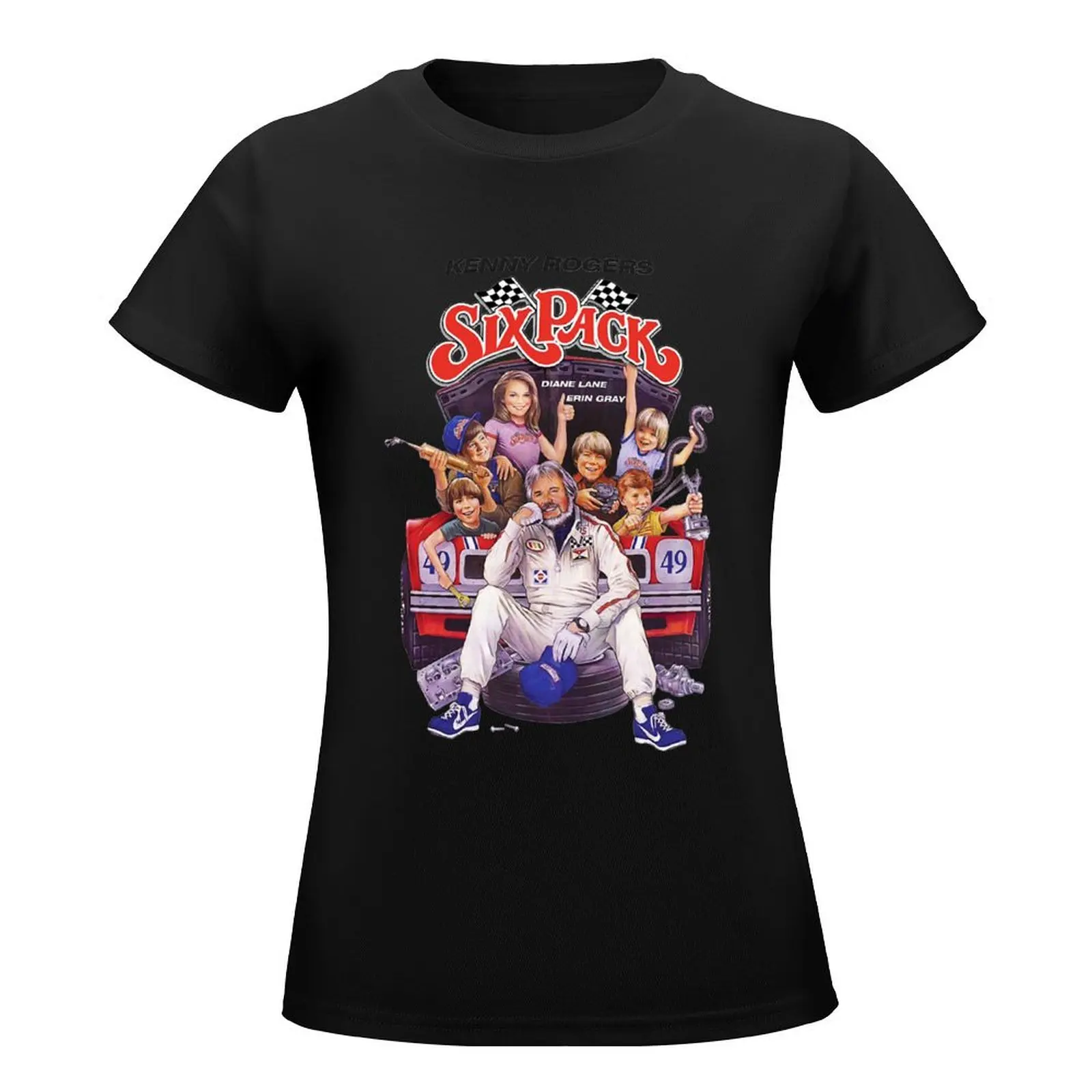 T-shirt de la légende Kenny Rogers pour femme, chanteur américain, six paquets, vêtements féminins, médicaments drôles