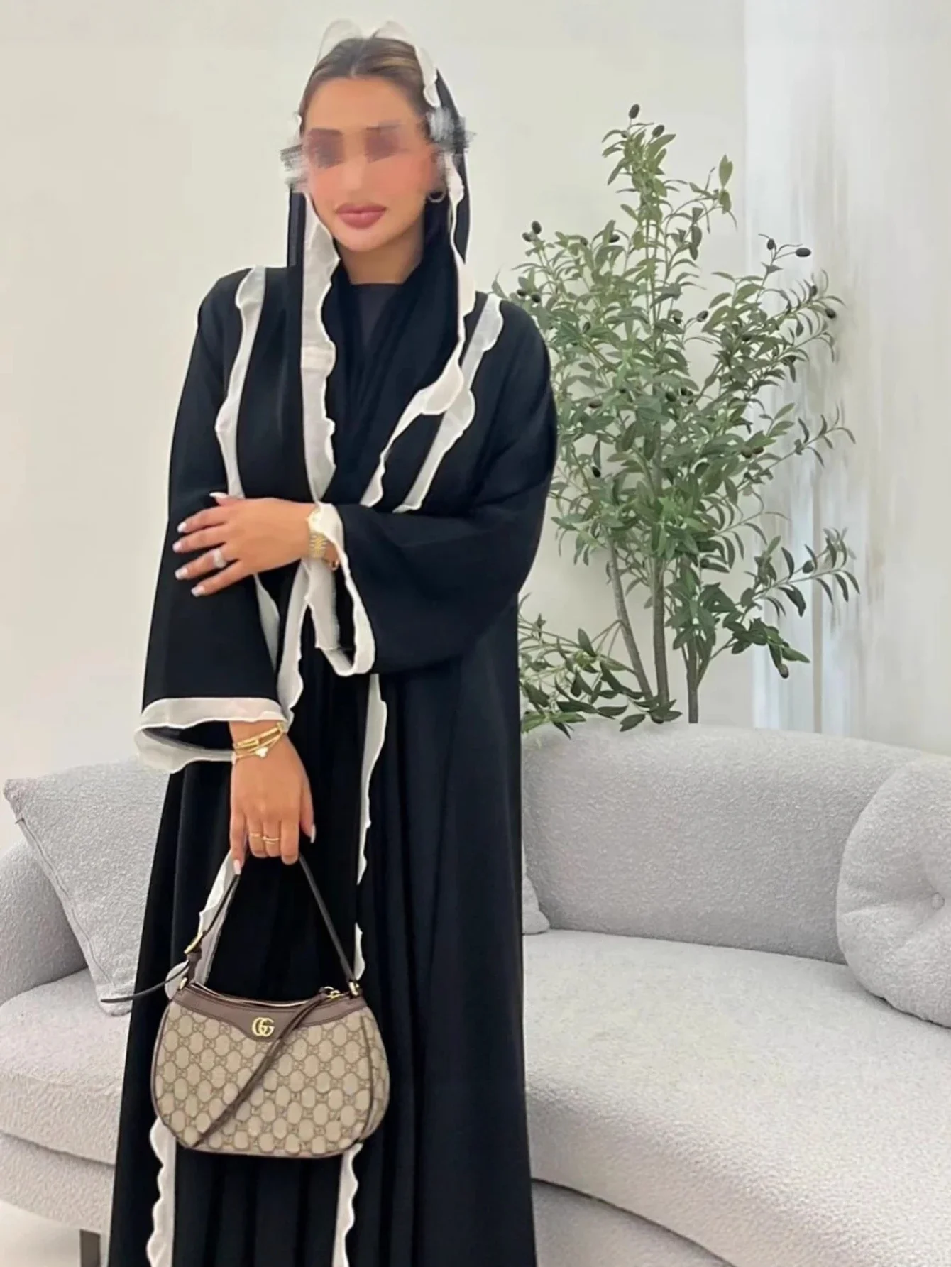 Eid musulman Abaya avec écharpe pour femmes Robe Abayas arabe dubaï Cardigan Jalabiya robes de soirée caftan robes longue Robe Jalabiya
