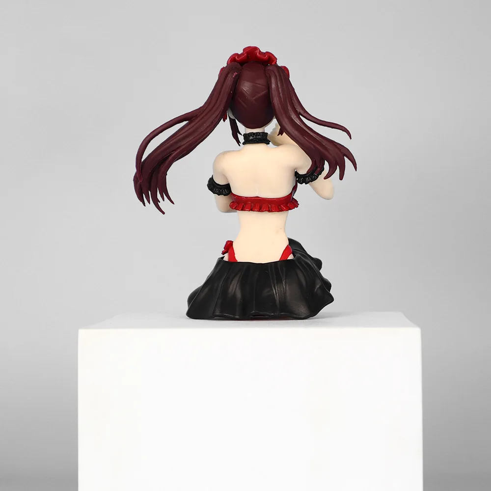 Anime Tokisaki Kurumi kawaii sitting posture Action Figure PVC model Toys doll Desk Decor car ornament Collectible Gifts boxed