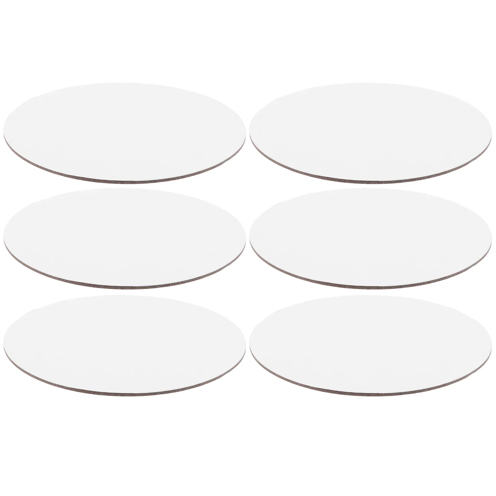 6Pcs 20Cm Round Canvas Panels High Quality Artist Canvas Boards Perfect for Quick Studies Classroom Practice Hobby Painting