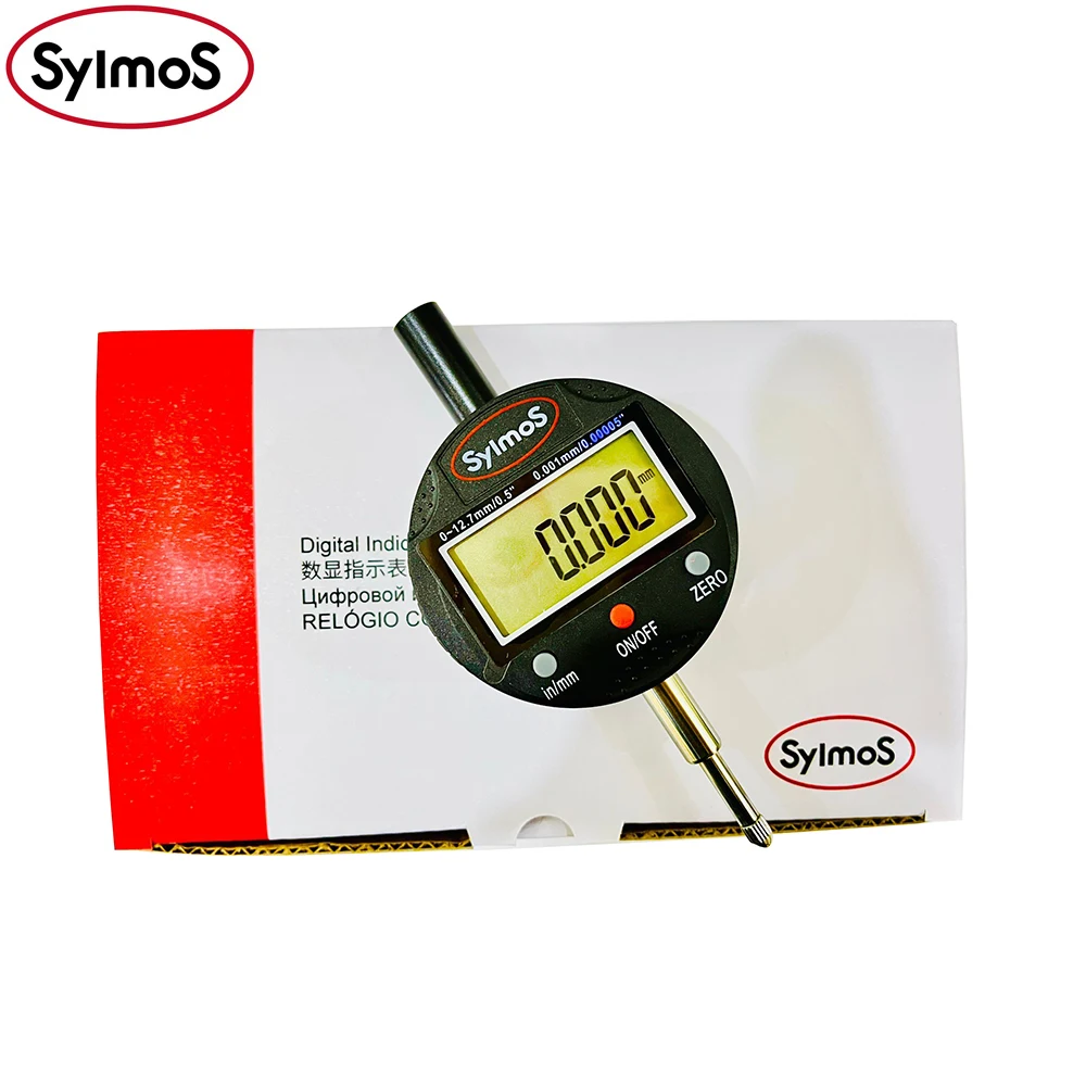 Sylmos Digital Indicators,0-12.7/25.4/50.8mm,resolution 0.01/0.001mm,metric/inch,spc data output