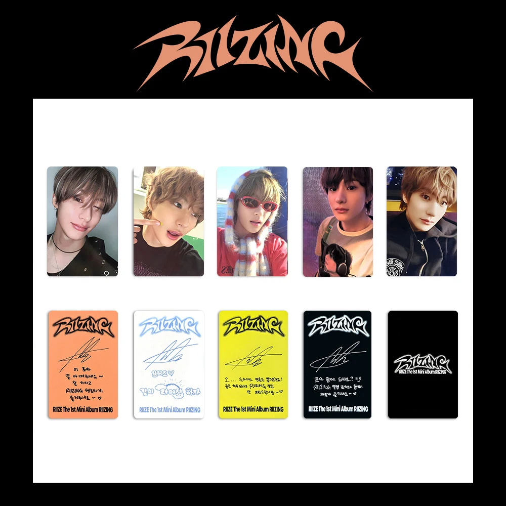 Kpop RIIZE Álbum cartão especial, impressão de lados duplos, filme brilhante, estilo coreano cartão LOMO, álbum, presente para fãs, coleção