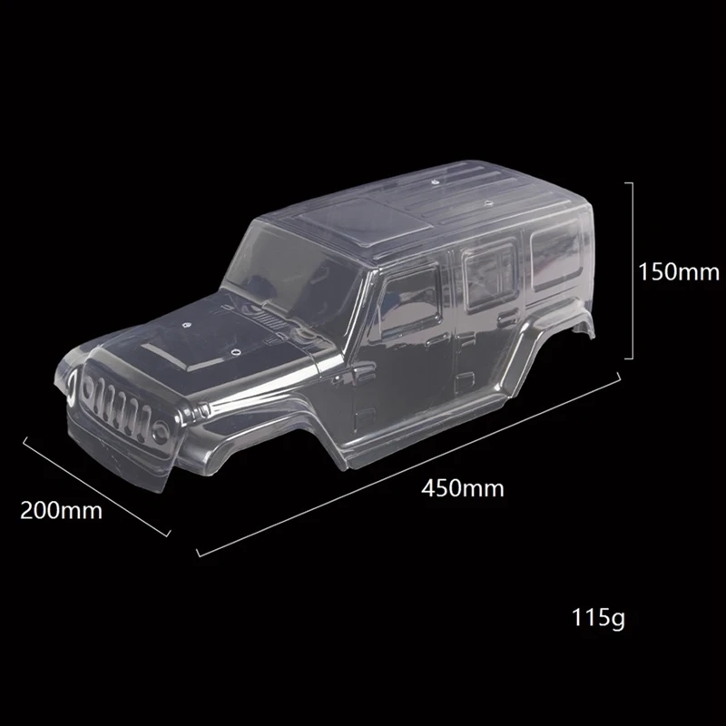 313Mm Wheelbase Body Car Shell For 1/10 RC Crawler Axial SCX10 & SCX10 II 90046 90047 Jeep Wrangler