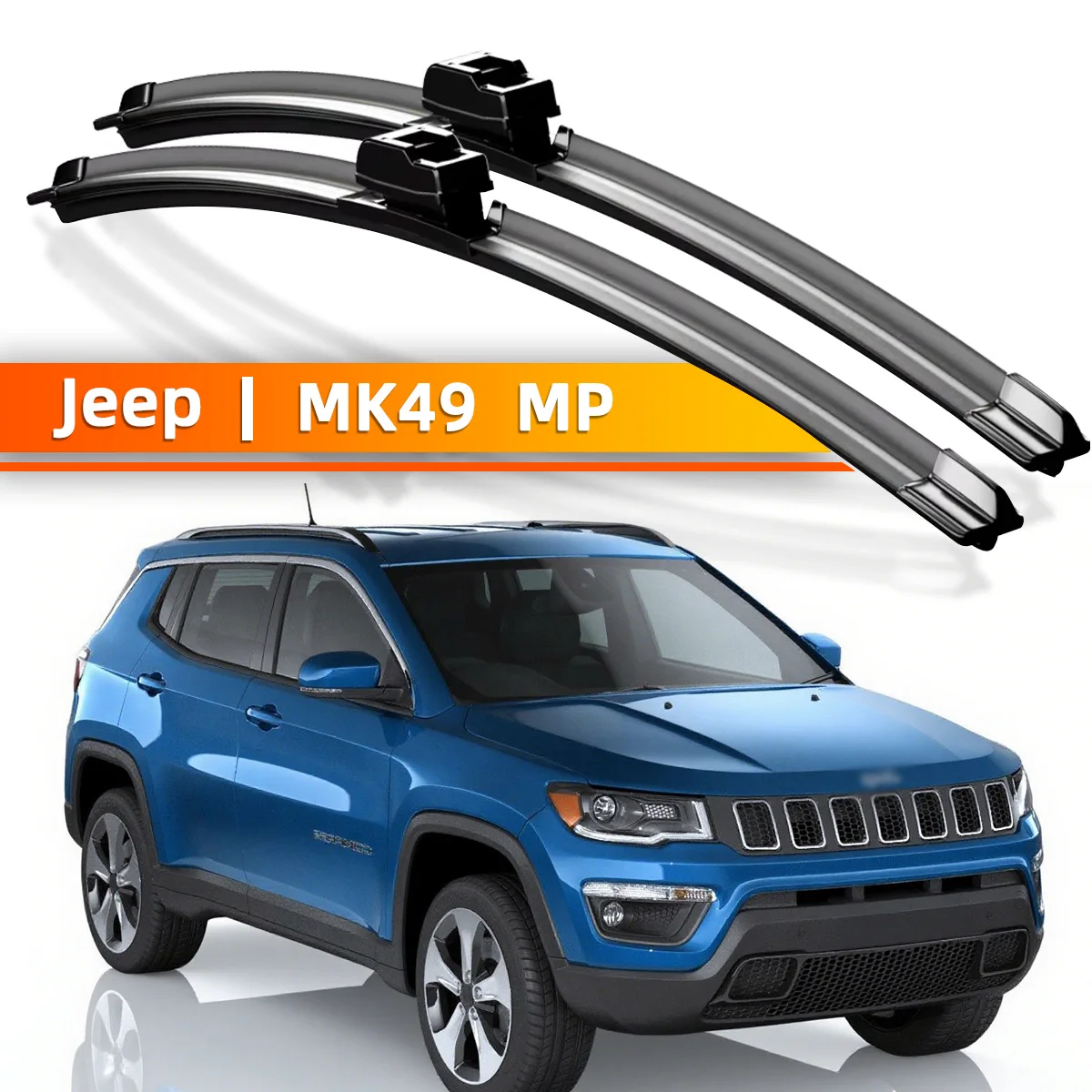 

YONGRUN 2 шт. передние дворники подходят для Jeep Compass Mk Mp 2006-2023, аксессуары для лобового стекла 2007 2015 2019 2020