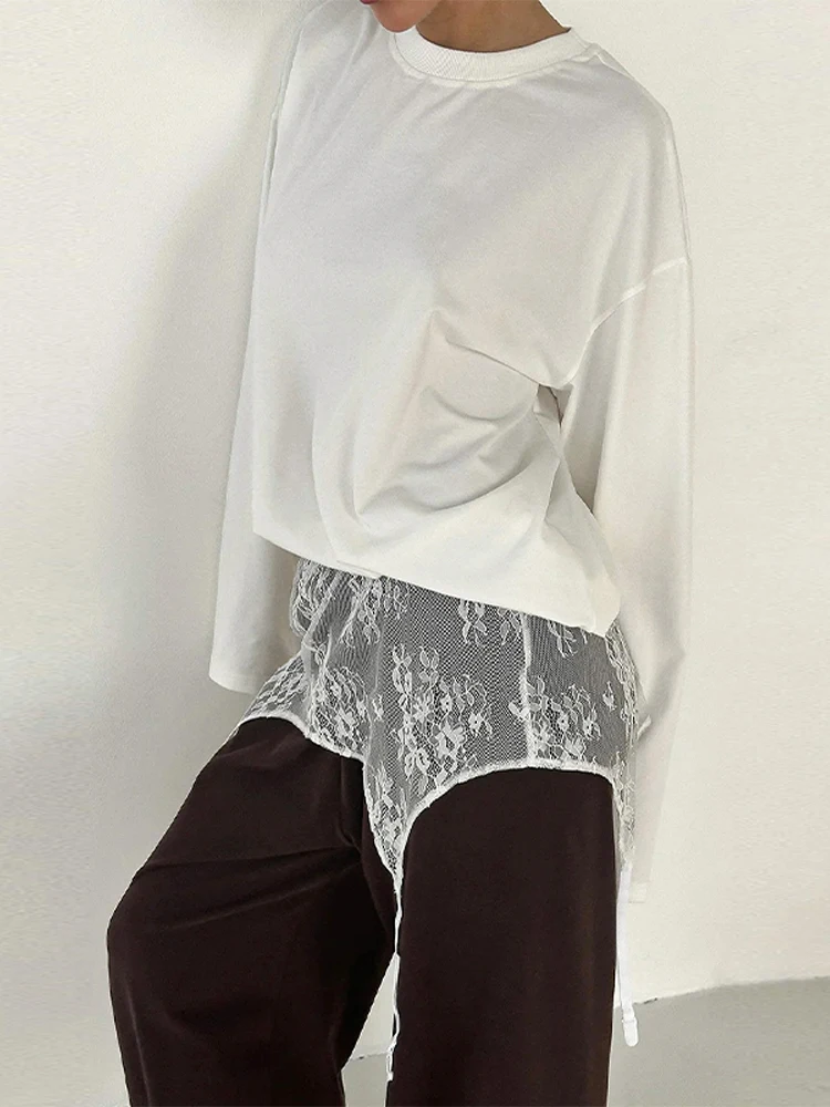 Hochgeschnittener Rock mit Spitzenbesatz und Po-Flap für Damen, Sexy Rockverlängerung, Transparenter Blumenmuster-Overlay-Rock mit Taillenbund, Damen-Partykleidung – Detail 40