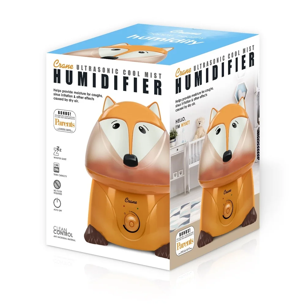 愛らしい超音波クールミスト加湿器 キッズ 1ガロン 500平方フィート対応 静音設計 24時間稼働 簡単清掃