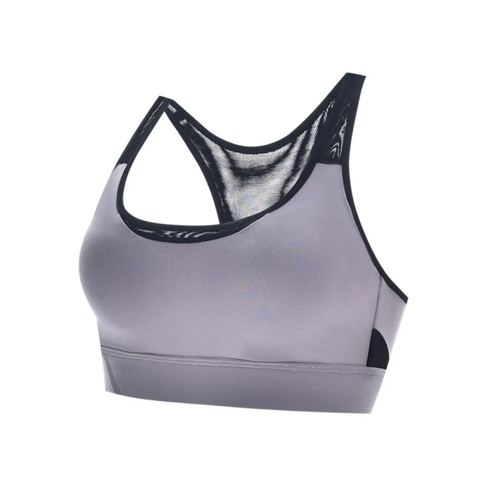 

Simple Shockproof Women Sports Bra Vest with Fixed Pads Brassiere Yoga Bra High Impact Adjust Seamless Vest Girl