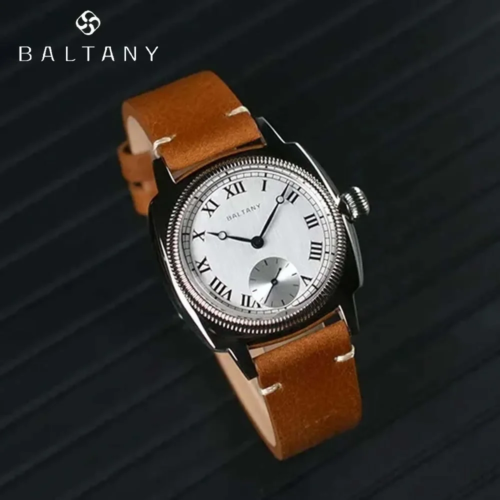 Baltany Tribute 1926 Luxury Men's Quartz Watches S184037 VD78 Stainless Steel Sapphire Leather Waterproof Sports reloj hombre