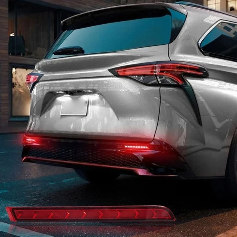 

Светодиодный фонарь заднего бампера для Toyota Sienna 2022 2023 2024, указатель поворота, стоп-сигнал, аксессуары для модификации DRL