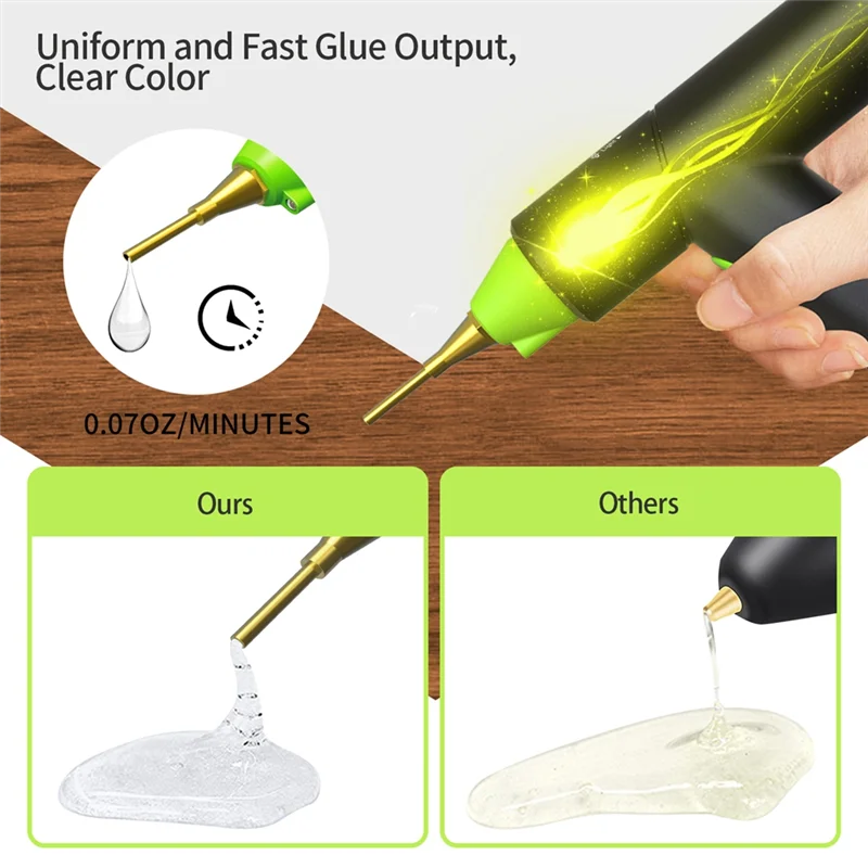 

ABYN-10W Electric Hot Melt Glue Tool Household DIY Industrial Tool Heat Temperature Repair Tool Use 7Mm Glue Sticks