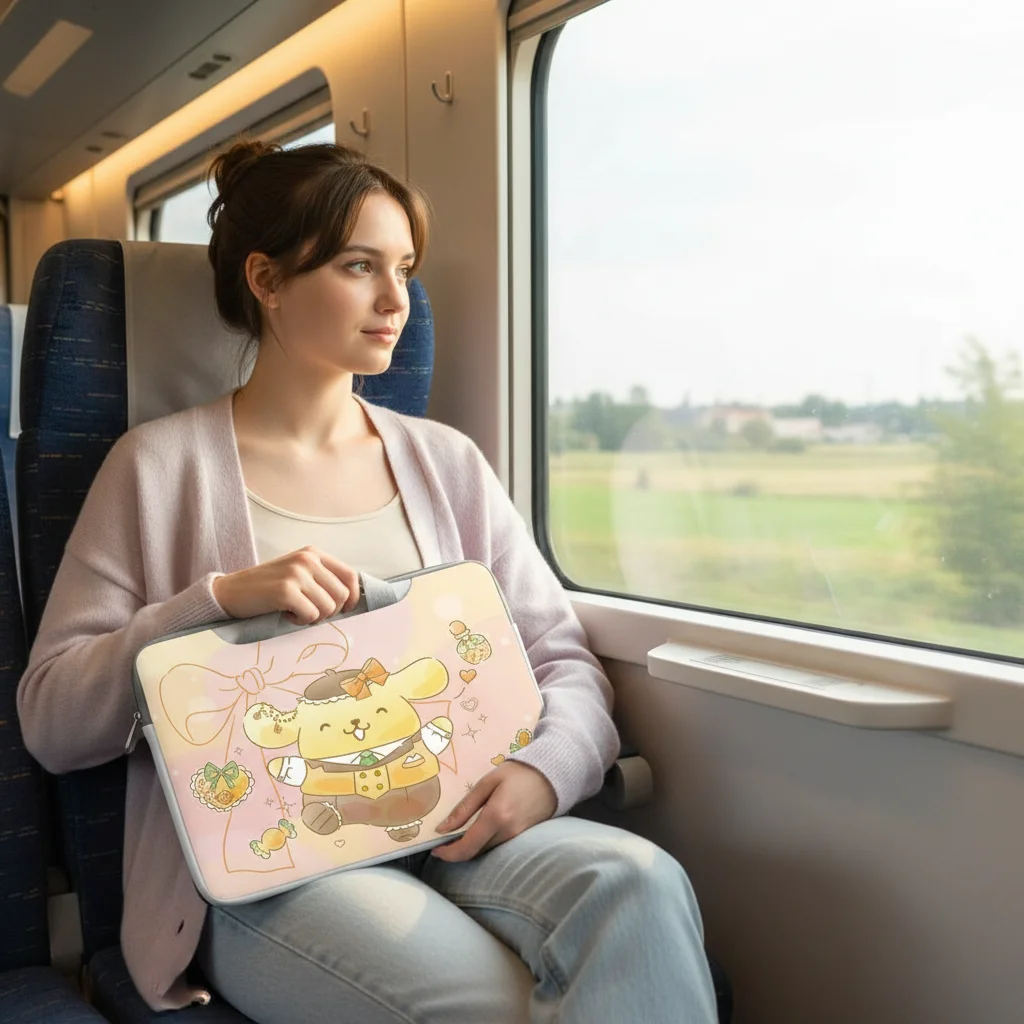 

Портативная сумка для ноутбука Pompom Purin Hello Kitty Kuromi, чехол для ноутбука Macbook 12, 13, 14, 15,6, 16 дюймов, Macbook Air, Asus, праздничный подарок