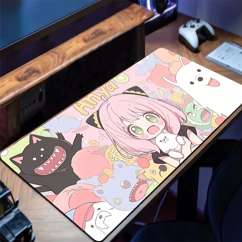 

Mouse Pad Desk Mat S-spy×Family Anime Play Mat Soft Gaming Mousepad Speed Computer and Office Gamer Cabinet Keyboard Pad
