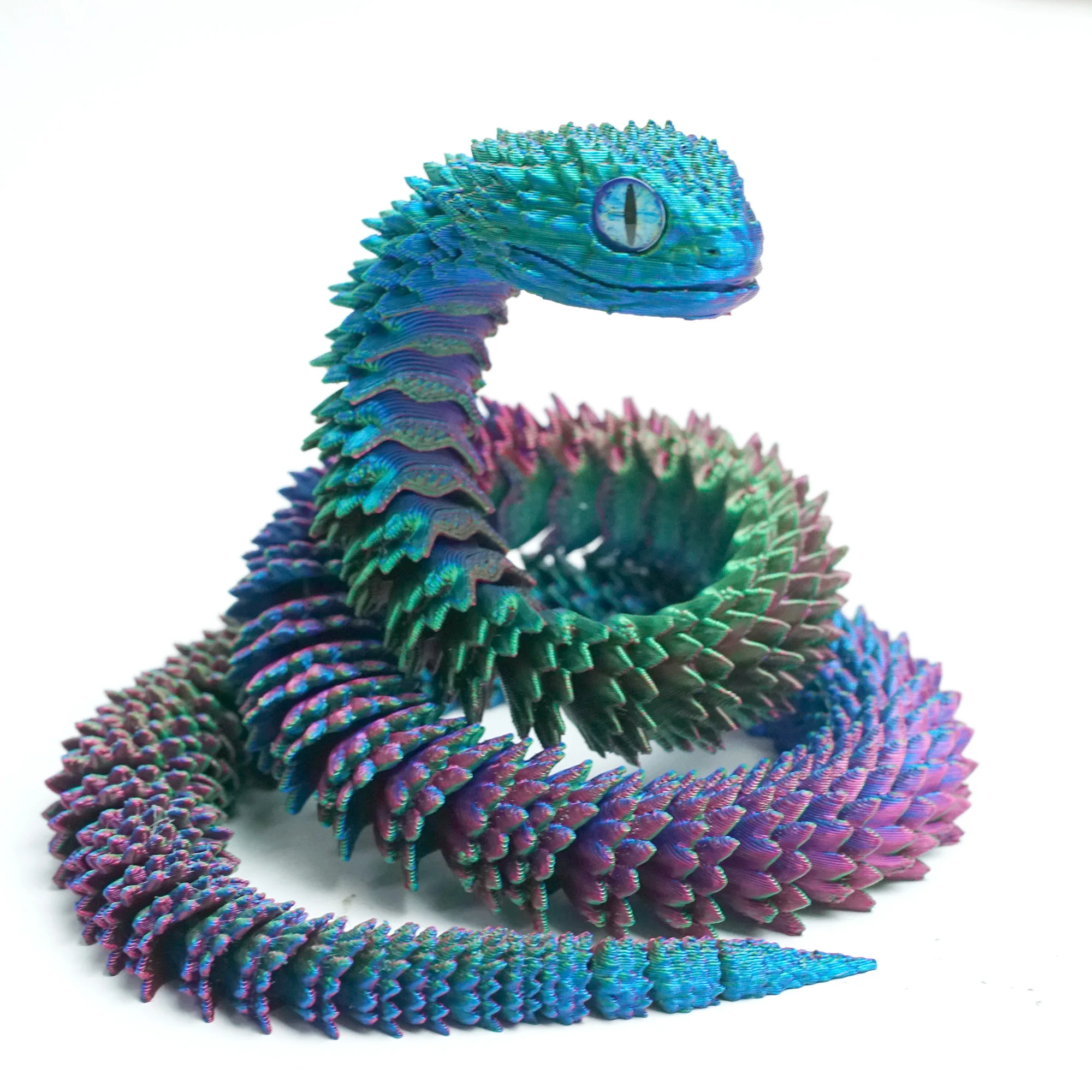 3D printed snake,articulated snake models,flexible joint animal model figurines gifts, stress relief, fidget restlessness