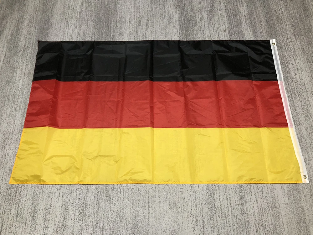 Germany flag 90X150CM 3x5fts high quality Polyester hanging de deu german Deutschland flag German flag for home decoration