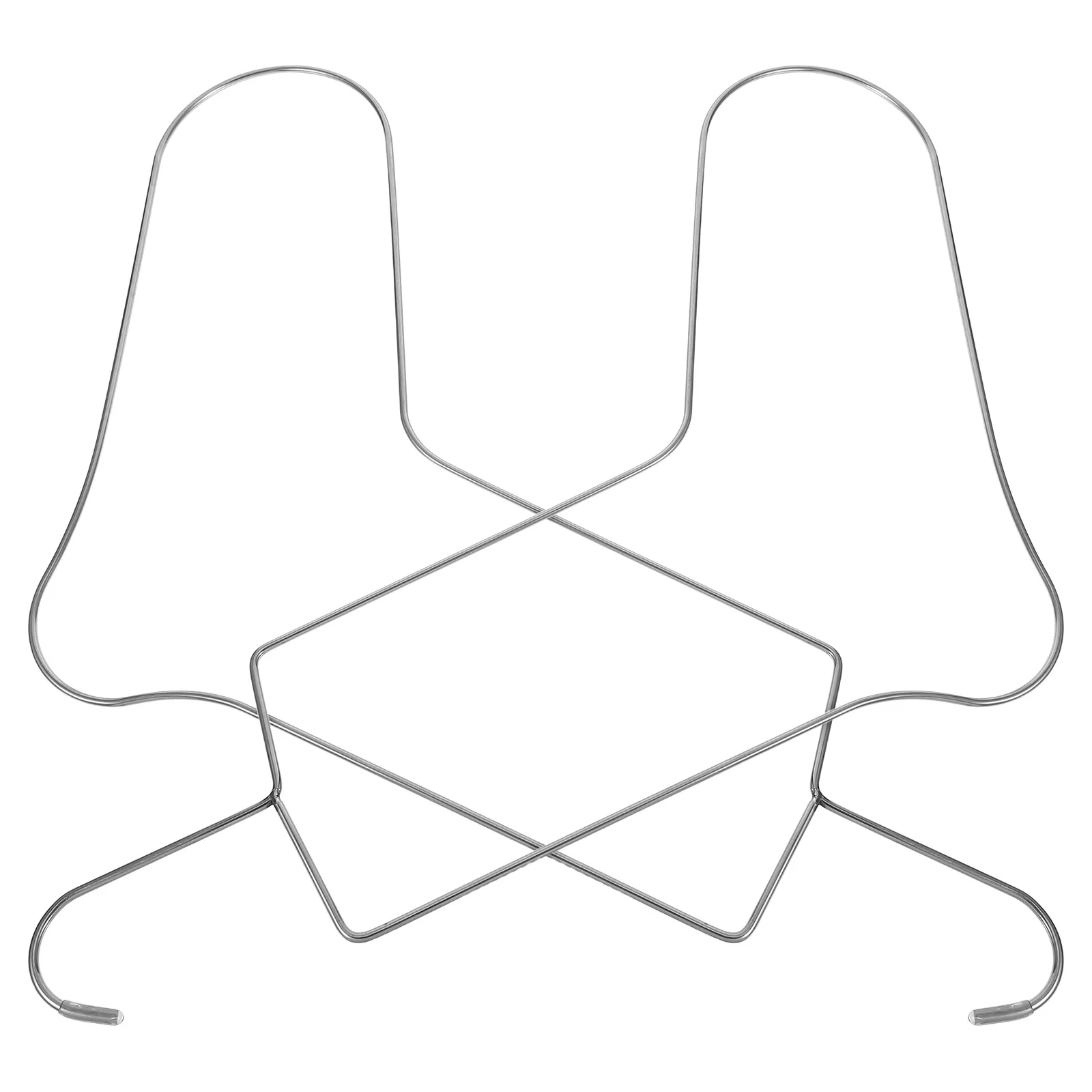 

2Pcs Metal Sock Blockers Stainless Steel Sock Display Stands for Shaping Drying Knitting Crochet Kits Crochet Socks Blocker Kit