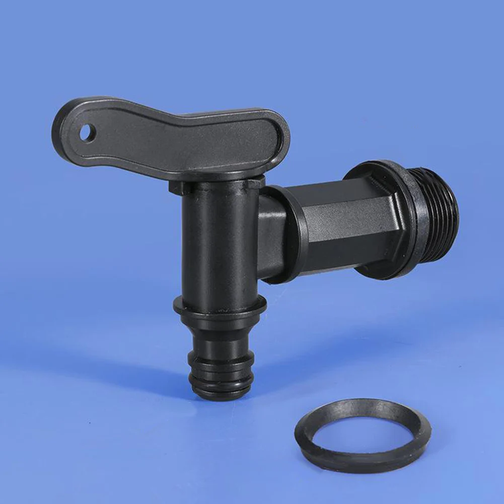 Jarra de torneira de plástico com filtro Tanque de água do vinho Faucet for Rain Preto Interruptor de jardim em casa Conectores Ferramentas 1pc