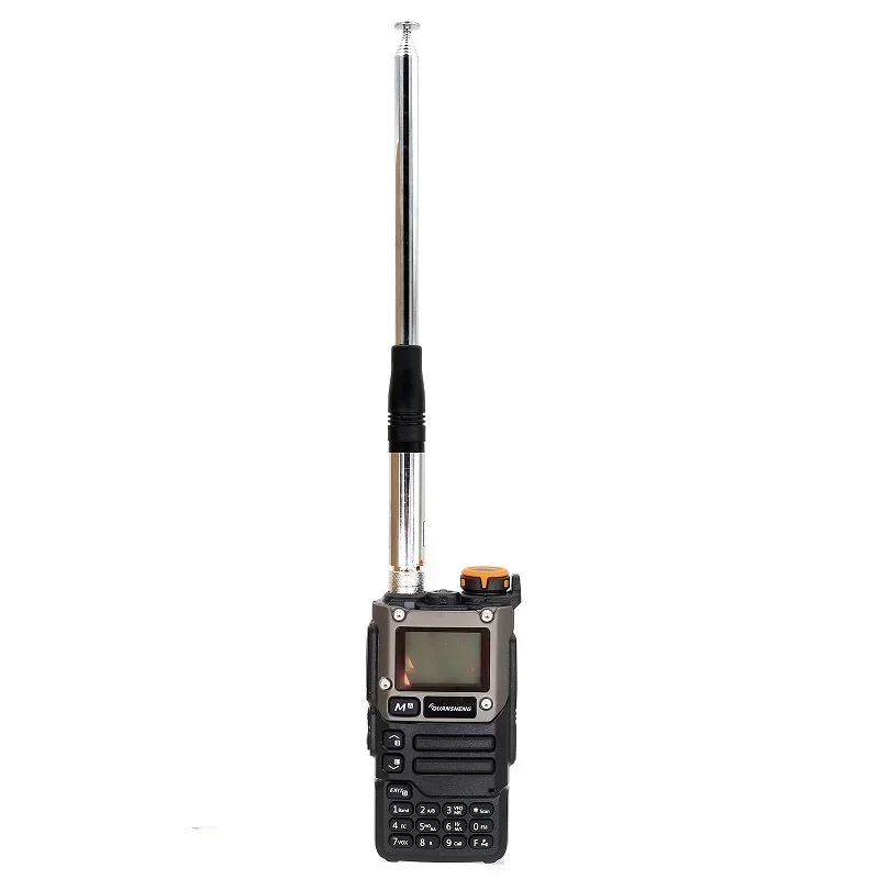 Walkie talkie 27mhz cb retrátil alto ganho antena telescópica de rádio portátil sma-conectores bnc fêmea