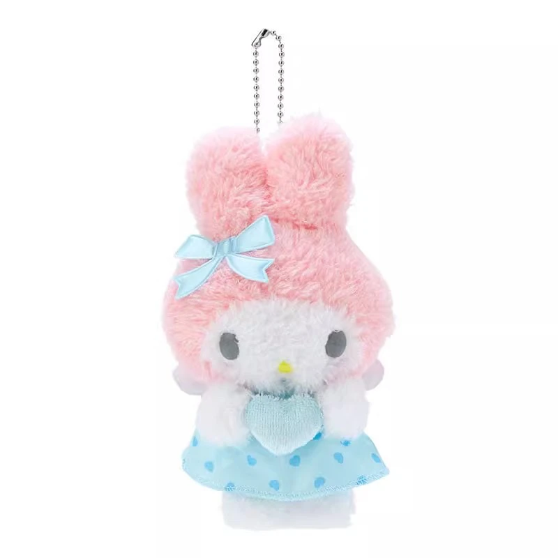 Lindo sueño Ángel serie Cinnamoroll My Melody Kuromi Hello Kitty lindo juguete de peluche mochila colgante llavero chica regalo de vacaciones