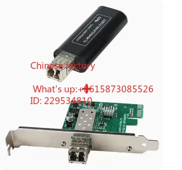 USB3.0 Fiber Optic Expansion Card USB Optical Transceiver, Single-core or Dual-core LC，PCI-E To USB3.0 Fiber Optic Extender