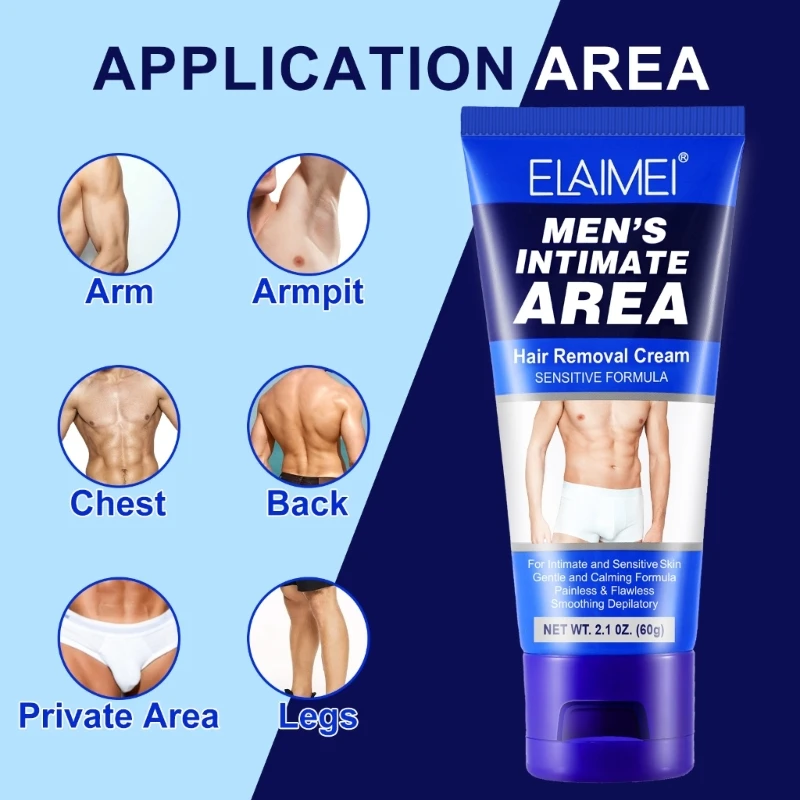 Hair Removal For Men Underarms Legs Chests Private Parts Effectively Thoroughly Dropship