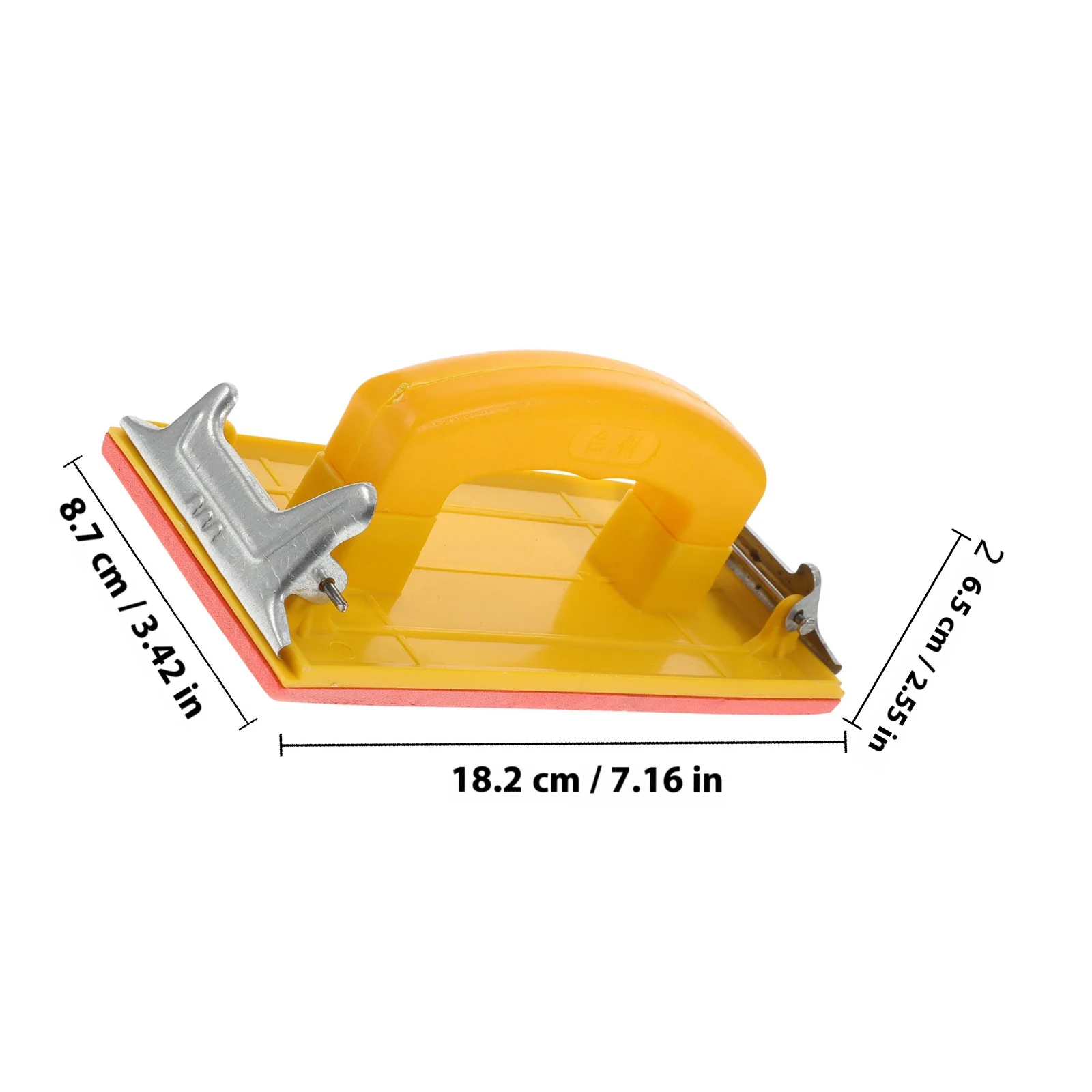 حامل ورق الصنفرة مقبض مطاطي من البلاستيك الصلب للجدار الخشب تلميع المعادن الرطب الجاف الرملي أداة طحن الإطار جلخ