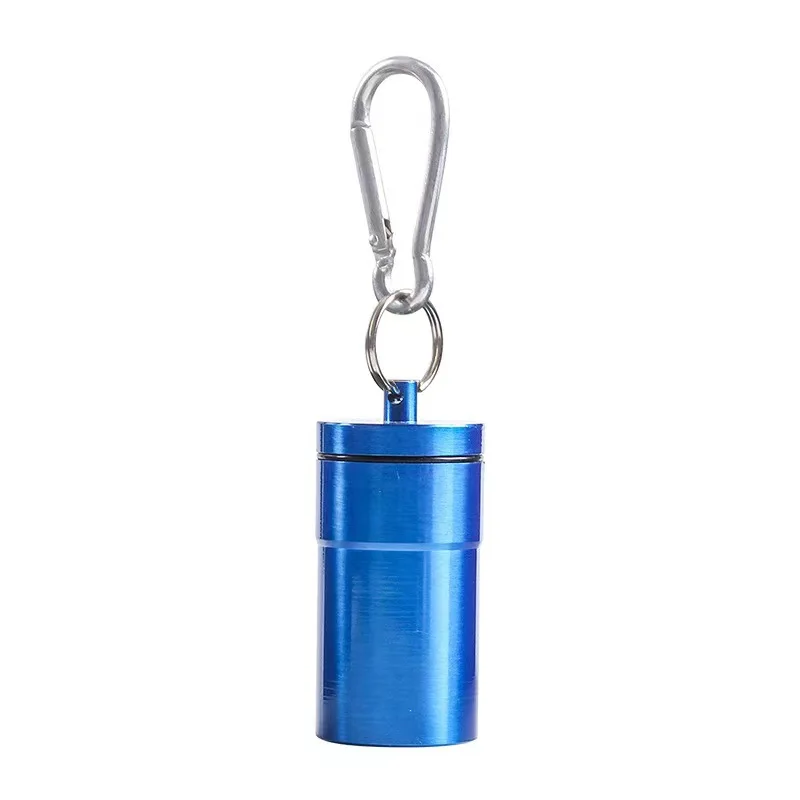 1Pcs Winddicht Zigaretten Aschenbecher mit Schlüsselbund Aschenbecher Outdoor Tragbare Tasche Aschenbecher mit Deckel Aluminium Lagerung Rohr Halter – Detail 13
