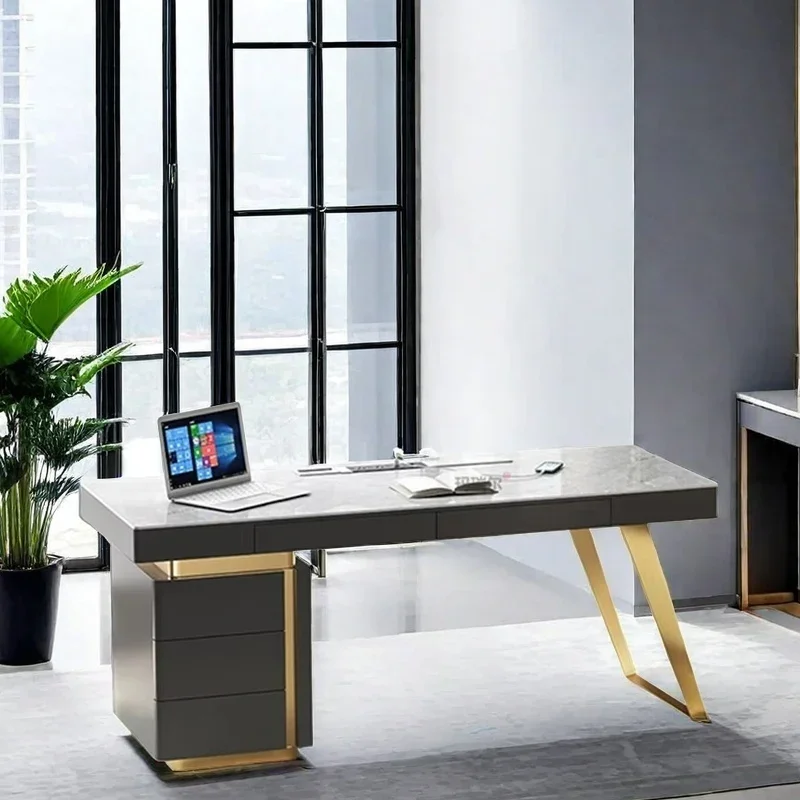 

Современный стол для чтения, простой стол, кабинет, офисная рабочая мебель, многофункциональные домашние столы для руководителей, угловой органайзер, компьютерные столы