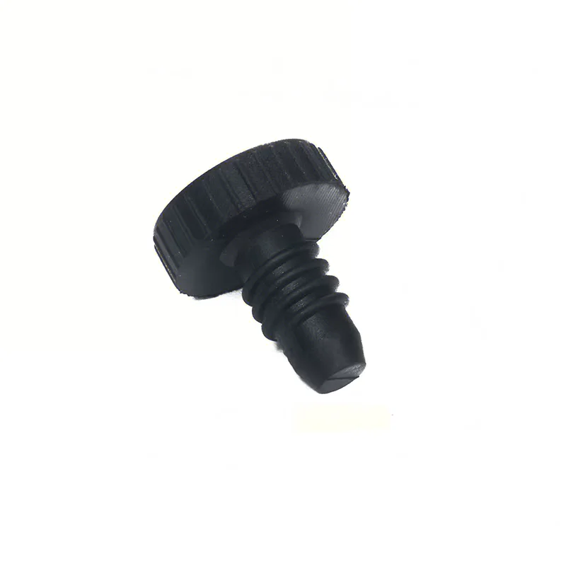 Good Quality Lightweight Plastic Screw-in Type Round Crest Billiards Cue Bottom Bumper Plug ,Butt Protector for 3/4 Snooker Cues