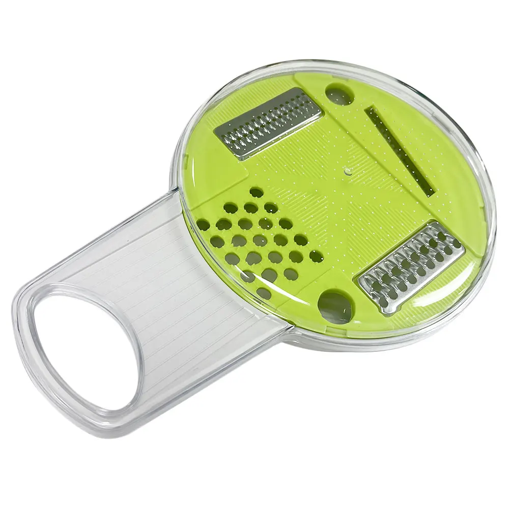

Multipurpose Vegetable Slicer Kitchen Gadget Potato Chip Maker Fruit Grater Stainless Steel Shredder Tool Green Color