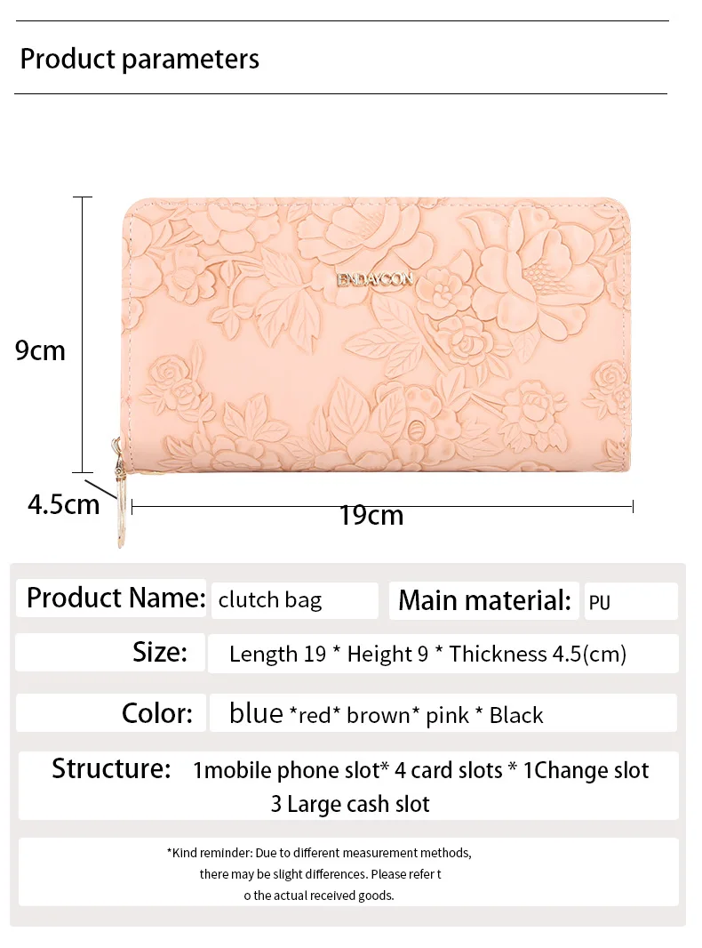 Multifunktionale lange Clutch-Geldbörse mit doppeltem Reißverschluss, großes Fassungsvermögen, doppellagiger Geldclip, kreativer Kartenhalter, Handytasche – Detail 9