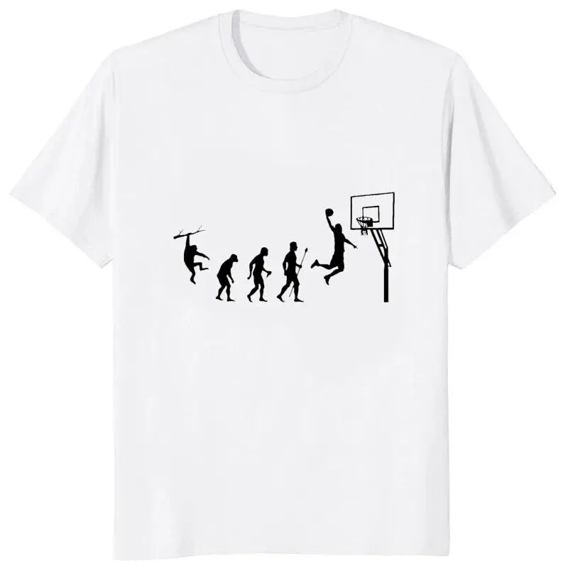 Sale Off! Born To Play Basketball Evolution Funny Unisex Gifts T Shirts S to 5XL