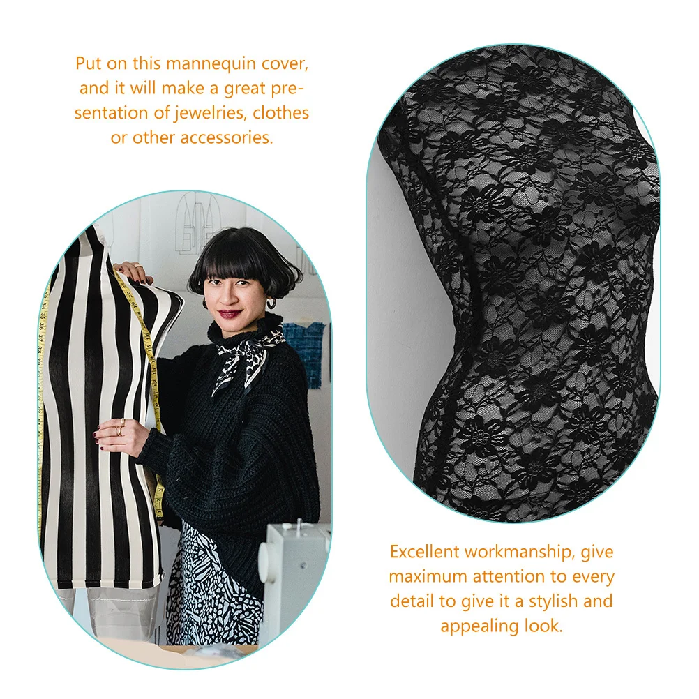 

2pcs Mannequin Cover Cotton Fabric Dress Form Cover For Female Mannequin Decorative Cloth Accessory Body Sleeve