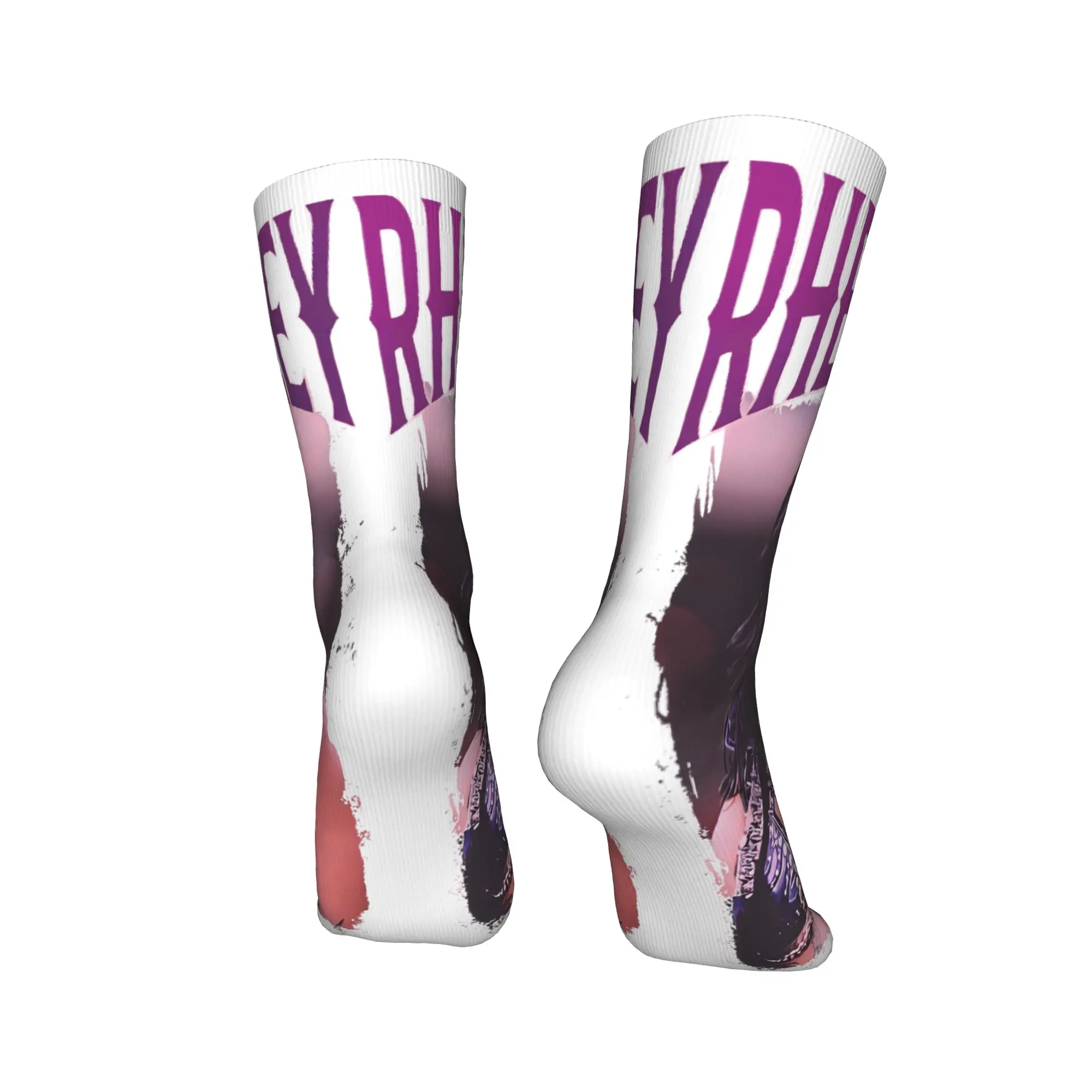 Bootleg تصميم ريا ريبلي المصارعة المصارع الجوارب العصرية جوارب الرجال مريحة سكيت الجوارب الربيع المضادة للانزلاق الجوارب