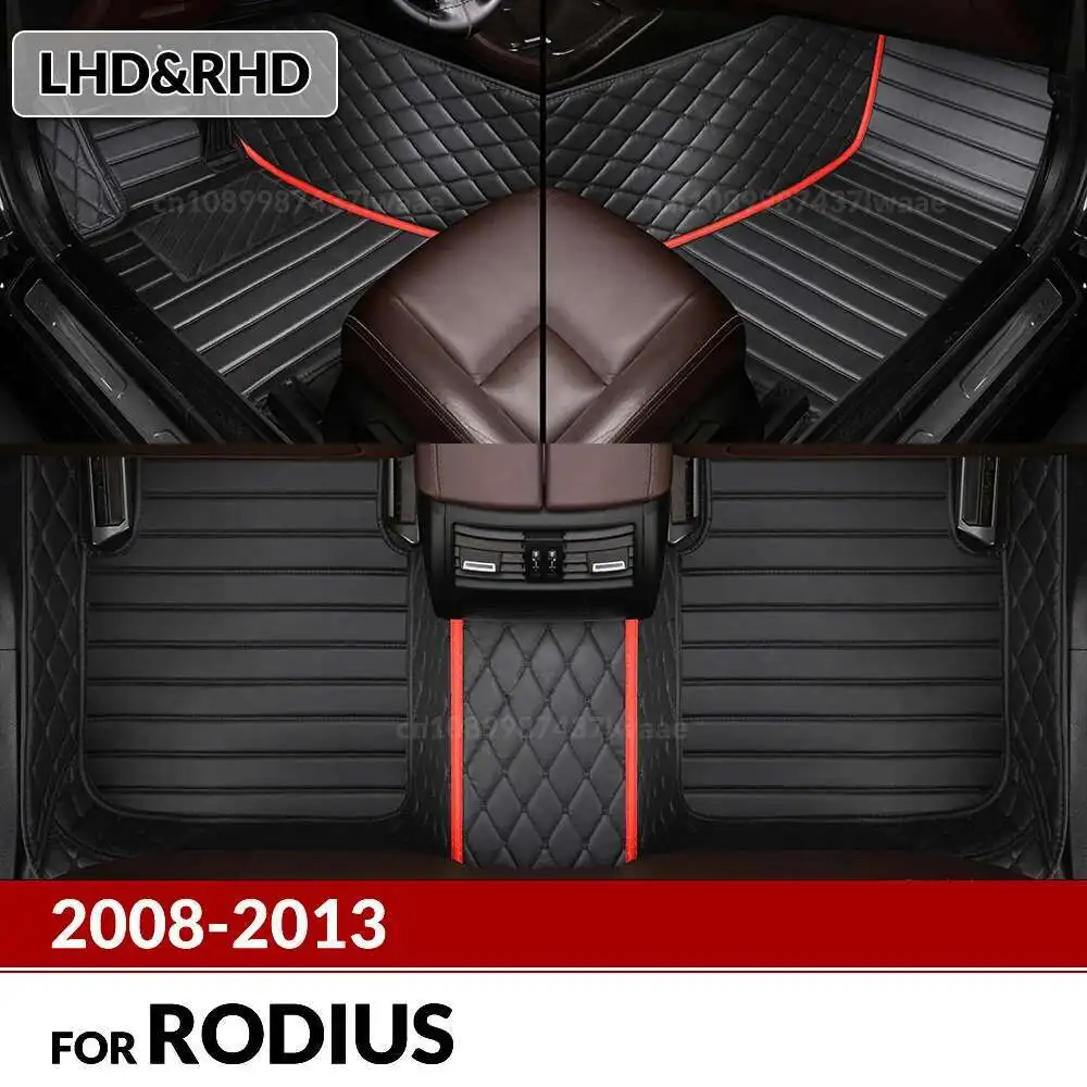 

Автомобильные коврики для ssangyong Rodius 7, сиденья 2008 2009 2010 2011 2012 2013, индивидуальные подушечки для ног, ковровый чехол, аксессуары для интерьера