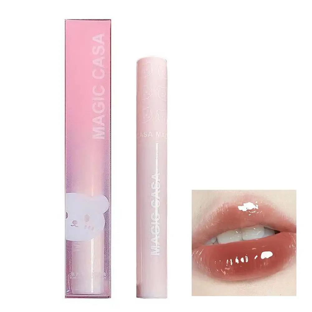 1 Stuk Spiegel Jelly Lipgloss 6 Kleuren Hydraterende Water Lippenstift Vloeibare Glanzende Duurzame Rode Make-Up Lippen Cosmetica Waterdicht F6l3