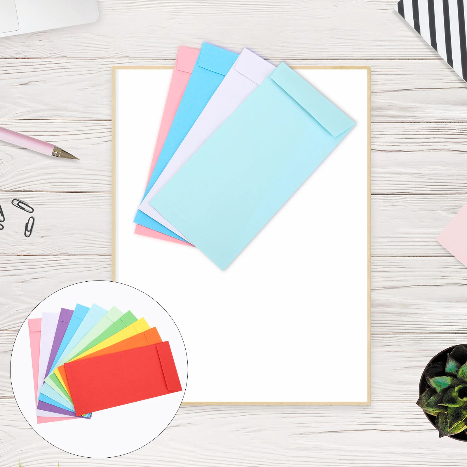 Colorful Envelopes Self Adhesive Saving for Challenge Kraft Paper Budget