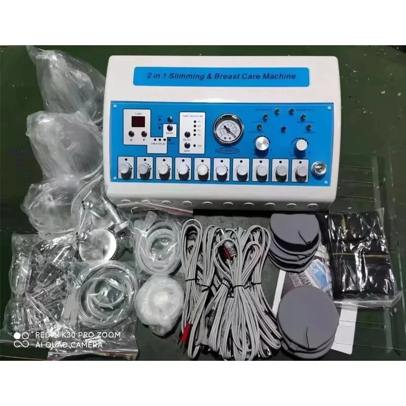 Bum Suction Machine Infrared Heat Russian Wave Electric Muscle Stimulate EMS Machine Vacuum Massage Body Shaping for Home Salon