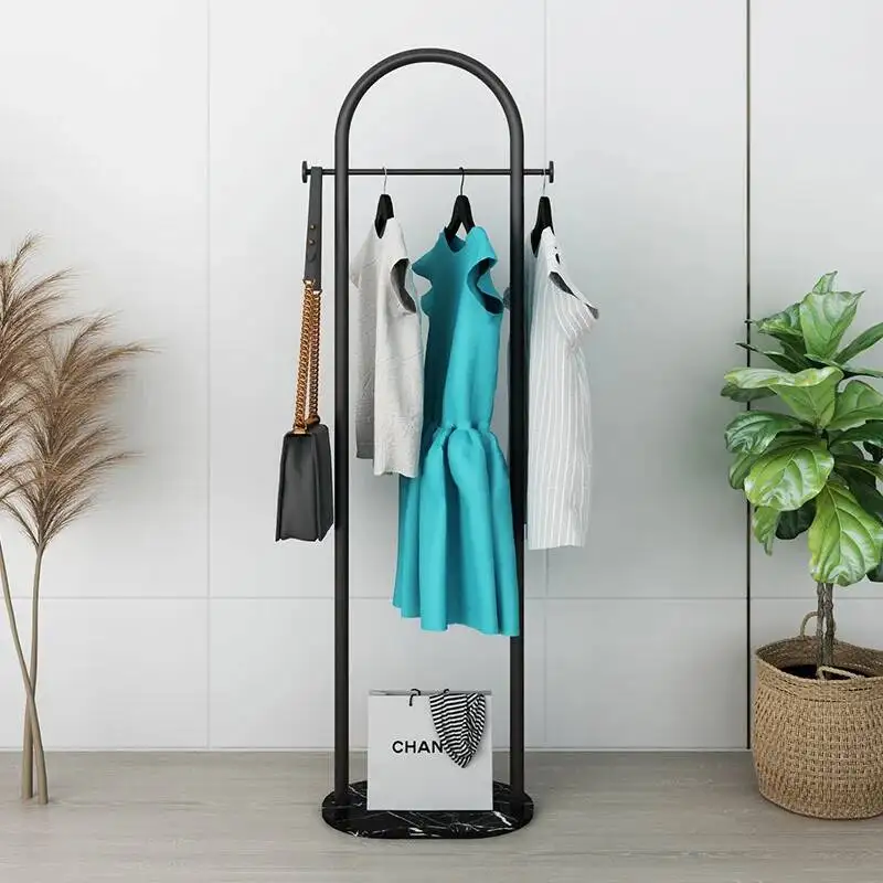 Nordic Place Saving Clothes Rack Arch Entrance Girls Bedroom Clothes Rack Gold Metal Stendibiancheria Furniture Living Room