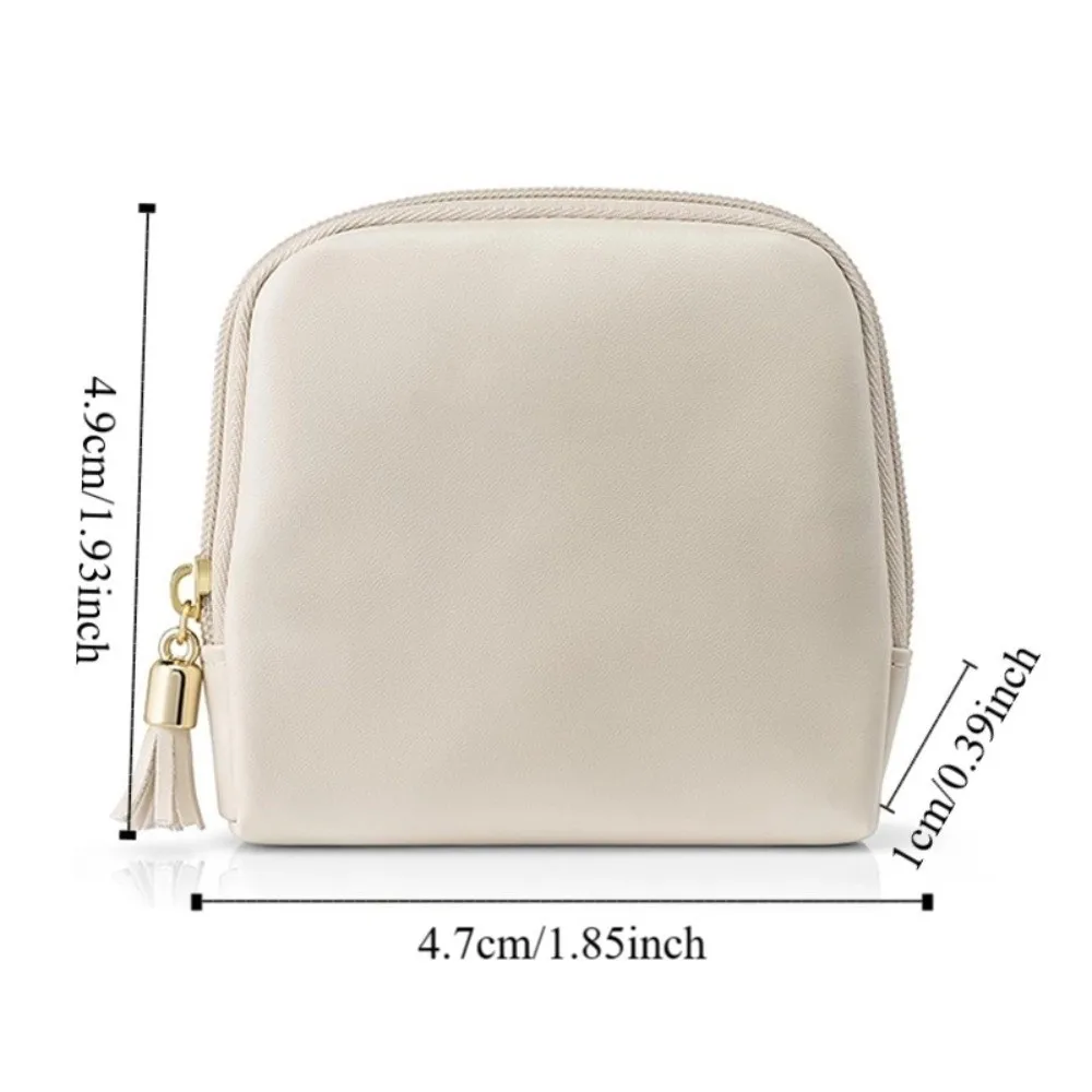 Tassel Jewelry Packing Bag PU Leather Rings Necklace Mini Cosmetic Bag Organizer Large Capacity Jewelry Storage Case Outdoors