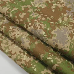 German Flecktarn Camouflage Fabric CL HM Spot 500D Nylon Waterproof Cloth PU Coating Luggage Tactical Vest DIY